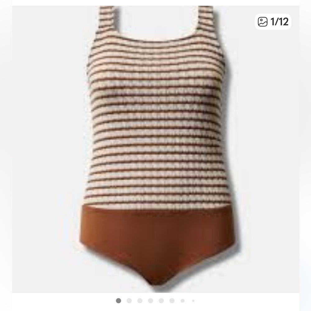 Torrid Knit Scoop Neck Tank Bodysuit Brown One Piece 1X